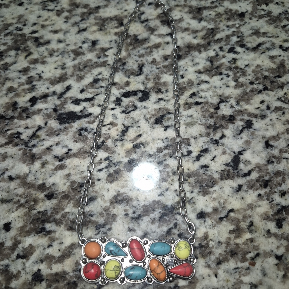 Colorful Gemstone Necklace